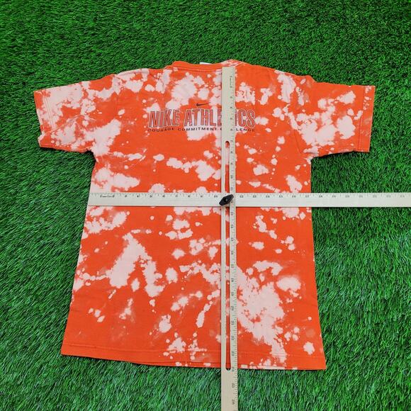 Vintage 90s NIKE Bleached Shirt Womens S/M 17x24 Orange USA - Picture 3 of 15